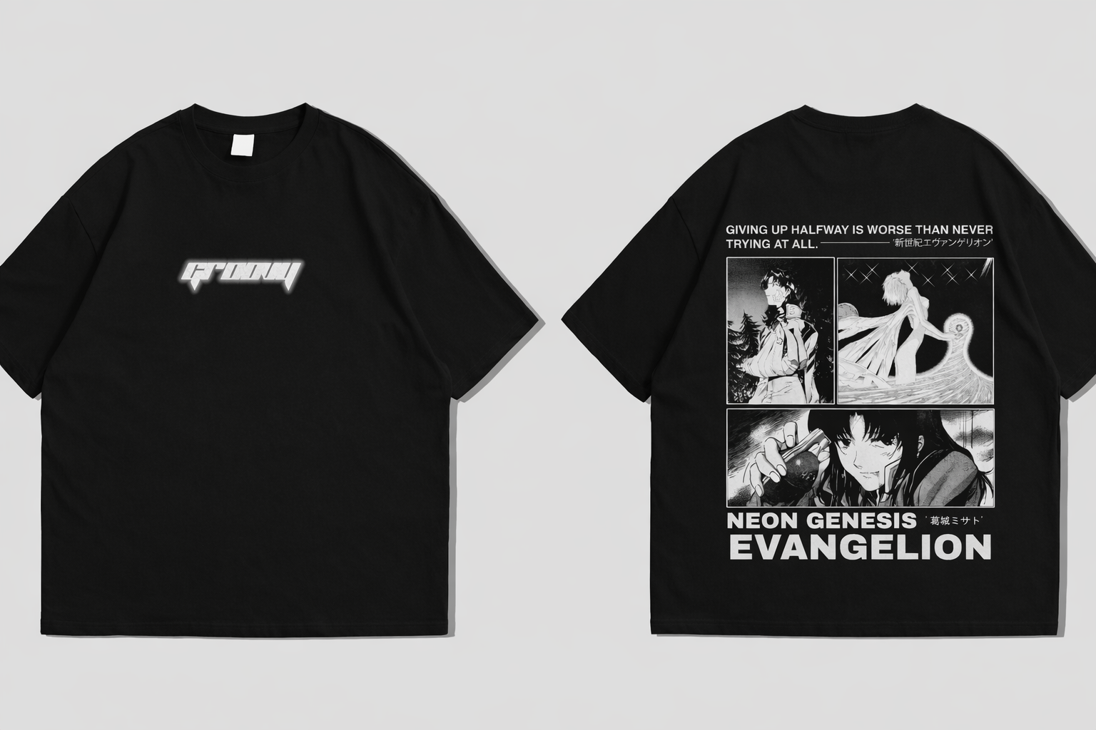 GROOVY NEON GENESIS Oversized T-Shirt